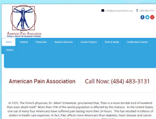 Tablet Screenshot of painassociation.org